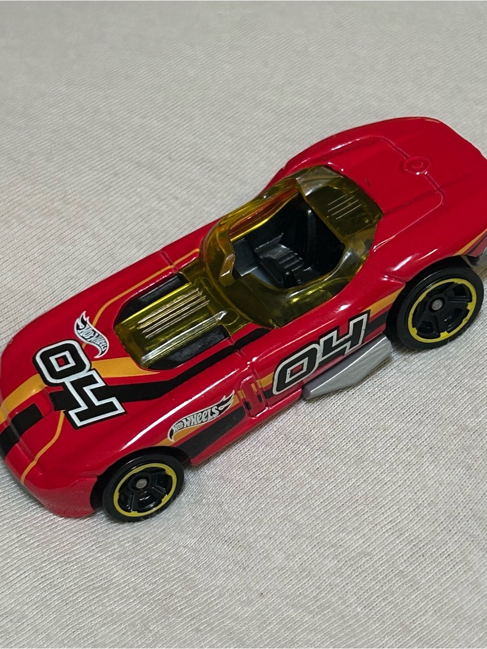 Hot Wheels RRRoadster Red #04 Race Car (2014 HW City / HW Race) 1/64 Loose